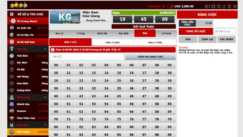 Lô xiên ăn bao nhiêu miên nam và trung